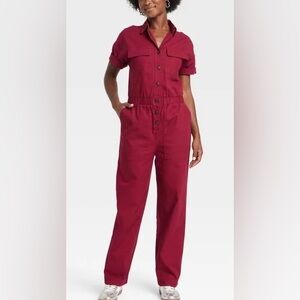 Universal Thread Burgundy Jumpsuit